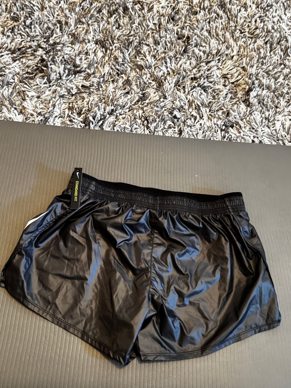 NWT: Nike Women’s Black Athletic Shorts with White Swoosh - Picture 5 of 5